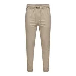 Only and Sons Chino Cuffed Trouser - Beige