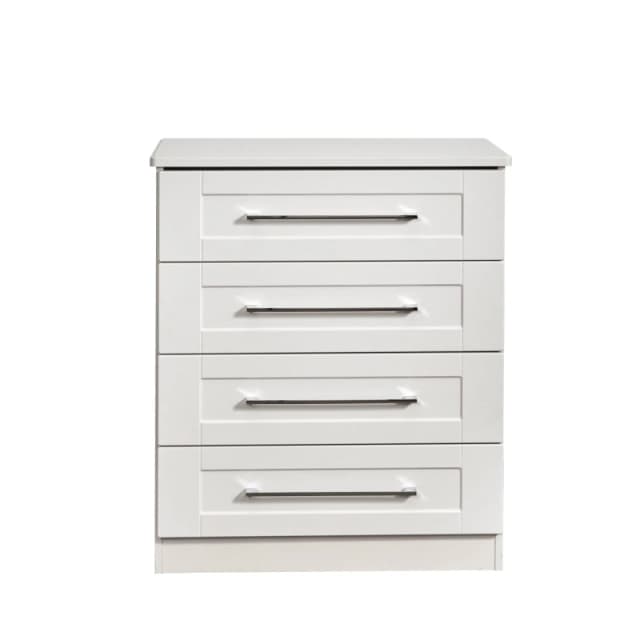 Ripon 4 Drawer Chest In White Ash (Ready Assembled)