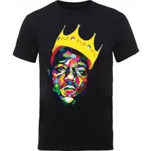 Biggie Smalls - Crown Mens Small T-Shirt - Black