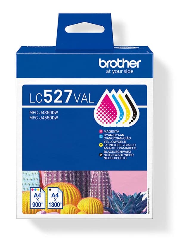 Brother LC527VAL Standard Yield Multipack Ink Cartridges 3K Bk 2K Cols EXRBRLC527VAL