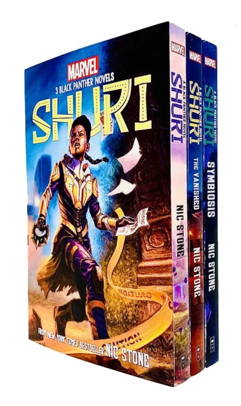 Nic Stone 3 Books Collection Set (Shuri: A Black Panther, The Vanished & Symbiosis) Nic Stone Books