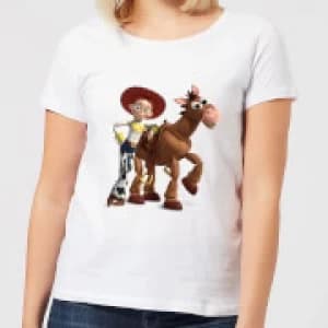 Toy Story 4 Jessie And Bullseye Womens T-Shirt - White - 3XL