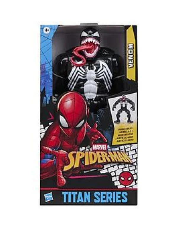 Marvel Spider-Man Titan Series Venom Deluxe Action Figure 30-cm-scale 12" Super Hero Toys for Children Ages 4+