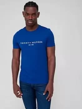Tommy Hilfiger Tommy Logo T-Shirt - Bold Blue, Bold Blue, Size 2XL, Men