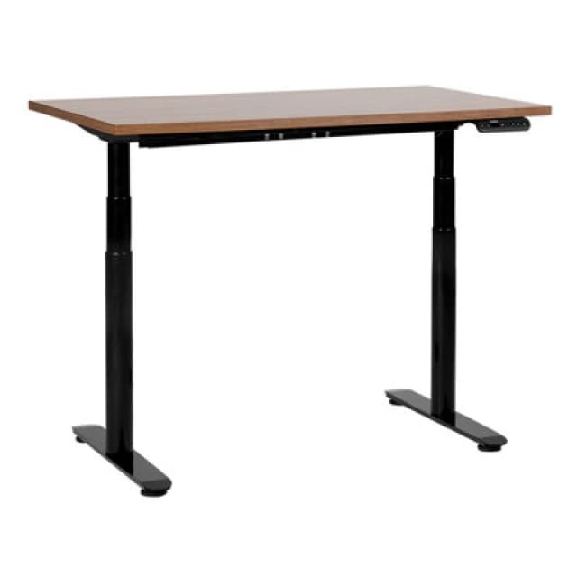 Beliani Electric Adjustable Standing Desk Destinas Brown/ Black 120 Cm 72 Cm