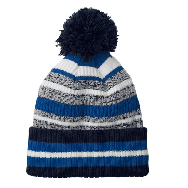 Beechfield Beechfield Men Striped Beanie in Mid Navy Mid Navy One Size Male 5063652107348