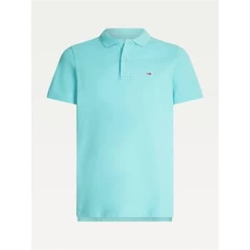 Tommy Jeans Jeans Classic Short Sleeve Polo - Chlorine Blue