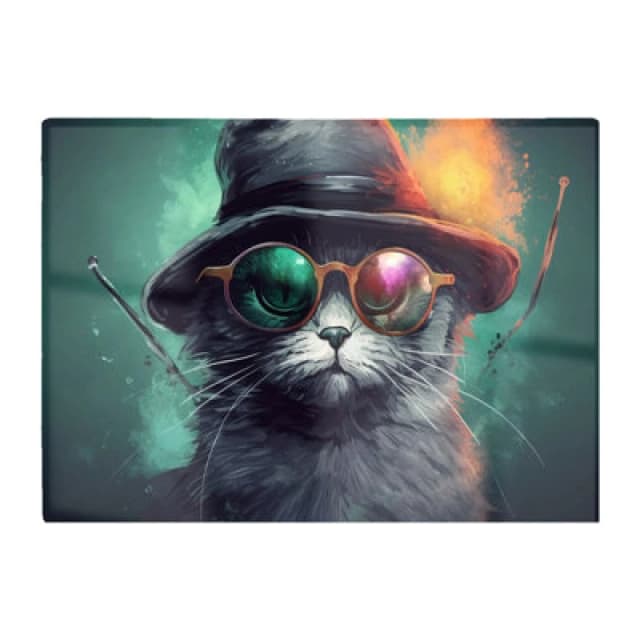 Warren Reed Designer Fiery Cat In A Hat Chopping Board