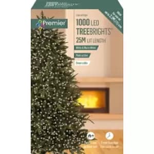 Premier Decorations 1000 LED Multi Action TreeBrights, White/Warm White