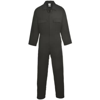 Portwest S998BKRXXL - sz 2XL Euro Work Cotton Coverall - Black