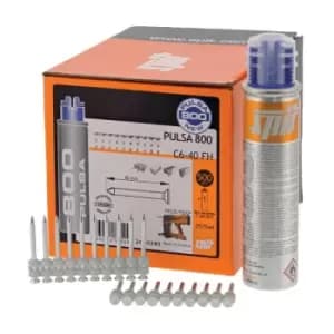 SPIT 057544 C6-40FH Pulsa Standard Collated Concrete Pins x 500 + 1 Fuel Cell