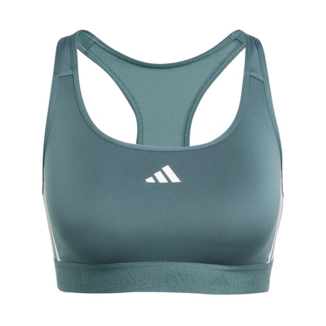 adidas Womens Medium Impact Sports Bra Teal female S C-D