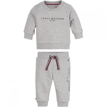 Tommy Hilfiger Essential Crew Neck Jogger Set - Grey P01
