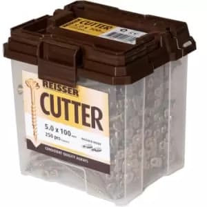 Reisser Cutter Pozi Screw Tub 5.0 x 100mm (250 Pack)