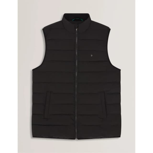 Ted Baker Mens Lightweight Quilted Gilet Black male XS (1)