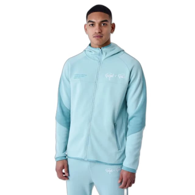 Project X Paris Two-tone zip-up hoodie tracksuit Project X Paris Bleu Male L
