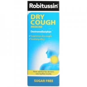 Robitussin Dry Cough Medicine Sugar Free Non-Drowsy 250ml