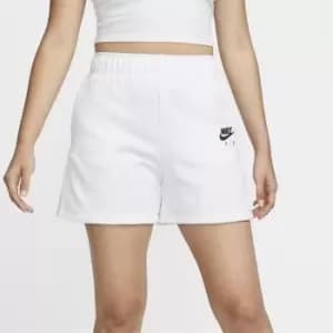 Nike Air Womens Fleece Easy Shorts - White