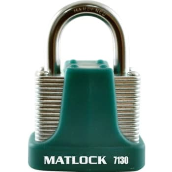 Strong Green Steel Key Padlock - 40MM - Matlock