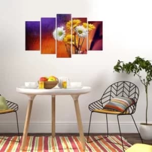 5PMX-064 Multicolor Decorative MDF Painting (5 Pieces)
