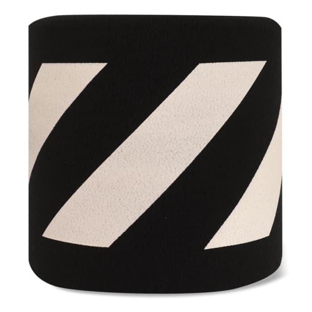 Off White Stool Black White unisex One Size
