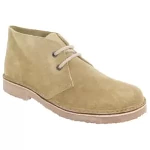 Roamers Womens/Ladies Real Suede Round Toe Unlined Desert Boots (4 UK) (Camel)