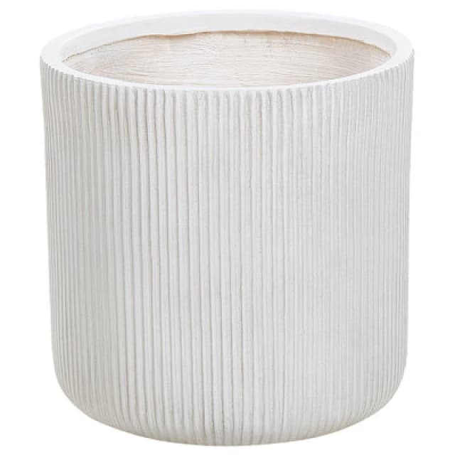 Beliani Plant Pot Oreoi 37cm Off-White