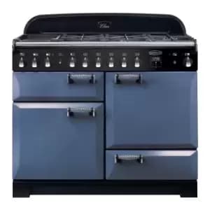 Rangemaster Elan Deluxe 110cm Dual Fuel Range Cooker - Stone Blue