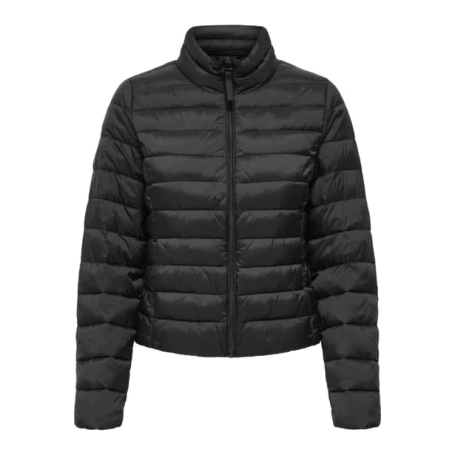 Only Short Padded Jacket with High Neck Black Women M