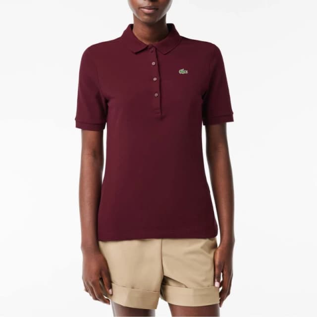 Lacoste Slim Fit Ultra Dry Stretch Golf Polo Shirt - Red Red 8