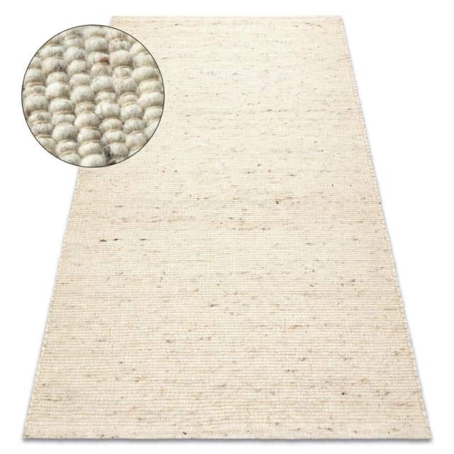 RugsX Nepal Rug in Beige Size: 60cm x 100cm Beige Unisex 60cm x 100 cm