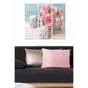 MDF9609151 Multicolor Decorative MDF Painting (3 Pieces)