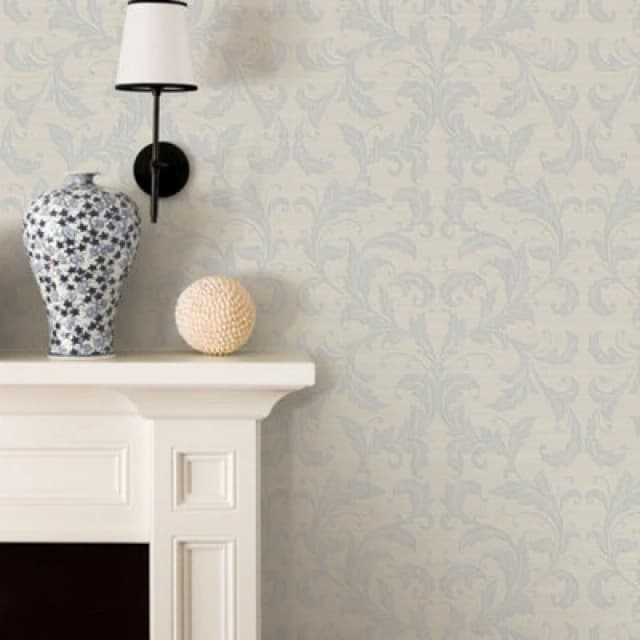 Galerie Nordic Elements Cream Embossed Linear Damask Wallpaper Roll
