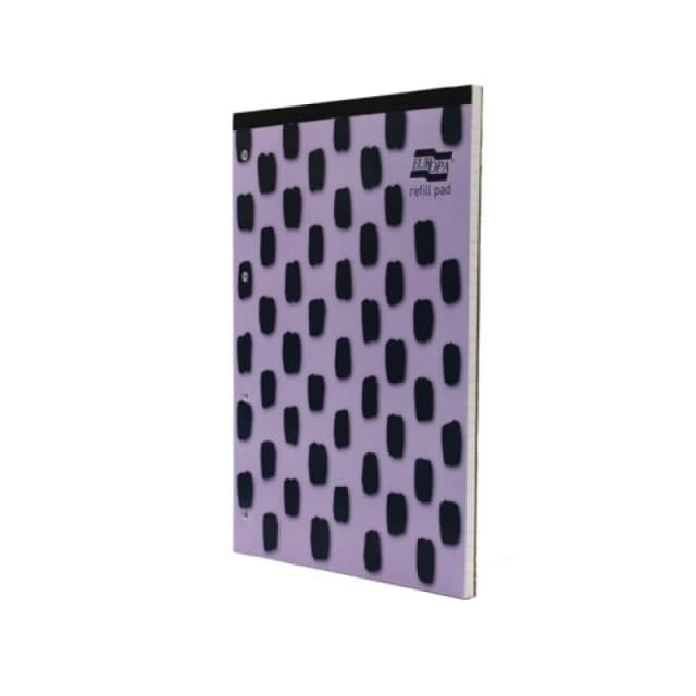 Europa Splash A4 Refill Pad Headbound 140 Pages 80gsm FSC Paper Ruled With Margin Punched 4 Holes Purple (Pack 6) - EU1510Z