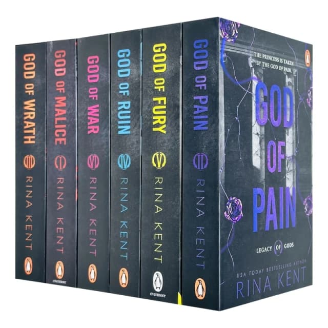 Legacy of Gods 6 Book Collection By Rina Kent Including God of Pain God of Fury God of Wrath Rina Kent Books