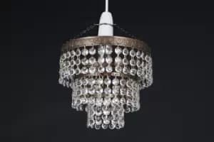 Kiel Non Electric Tier Crystal Pendant Ceiling Light