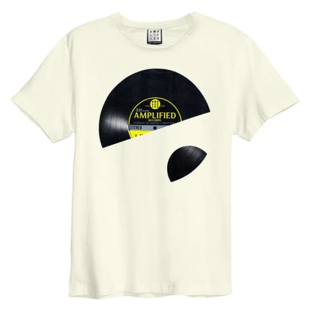 Amplified Amplified Men Vinyl Sleeve T-Shirt in White Size: 3X-Large White XXXL Male 5063806466703