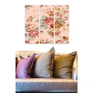 MDF7143838 Multicolor Decorative MDF Painting (3 Pieces)