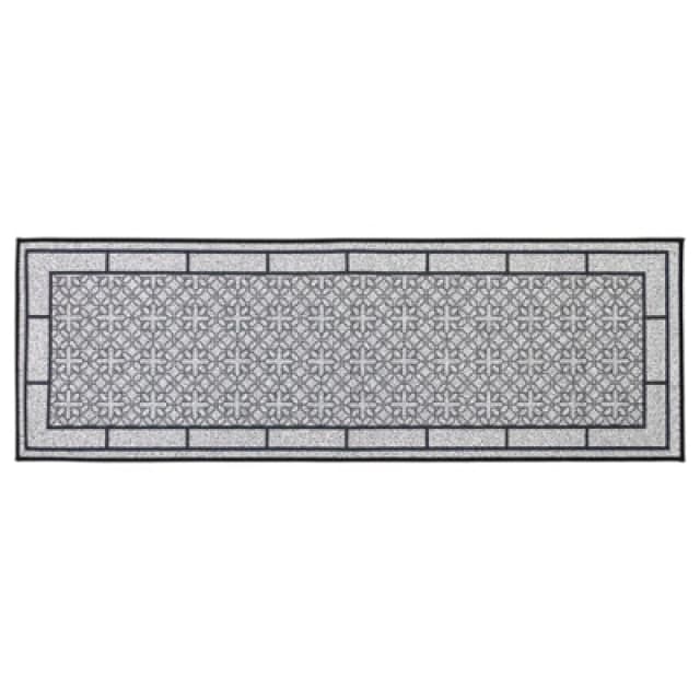JVL Avanti Machine Washable Entrance Runner Doormat, 50x150cm - Grey 01-347