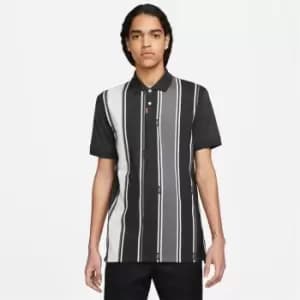 Nike Stripe Polo Shirt Mens - Black