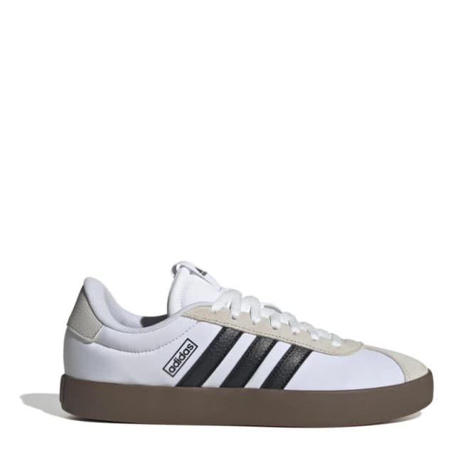 adidas VL Court 3.0 Shoes Mens Wht/Blk/Grey male 7 (40.7)