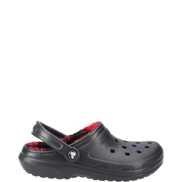 Crocs Unisex Classic Lined Buffalo Check Clogs Black W8/M7