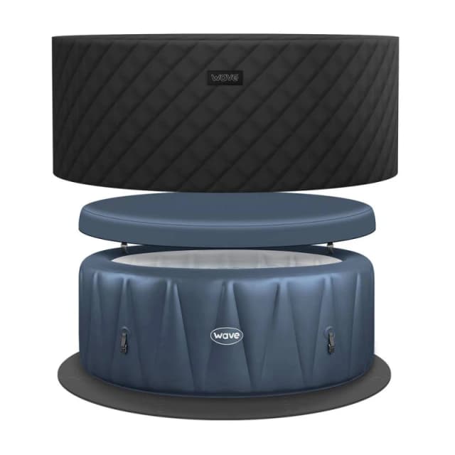 Wave Spas Wave Atlantic Energy-Efficient Hot Tub Bundle 6 Person in Navy Navy Unisex 6 Person