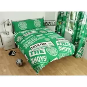 Celtic Patch Duvet Set (Double) (Green)