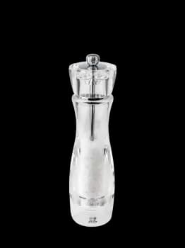 Transparent manual salt mill, 23cm Vittel