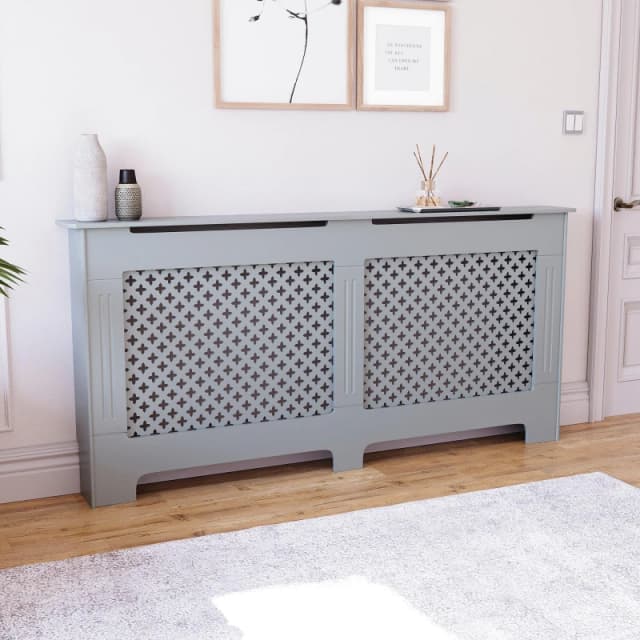 Lassic Vida Designs Oxford Radiator Cover, Extra Large Grey unisex XL