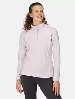 Regatta Montes 1/4 Zip Fleece Top - Light Purple, Light Purple, Size 20, Women