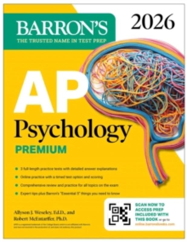 AP Psychology Premium, 2026: Prep Book with 3 Practice Tests + Comprehensive Review + Online Practice Paperback / softback