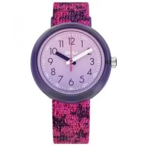 Childrens Flik Flak Glitter Stars Watch Z