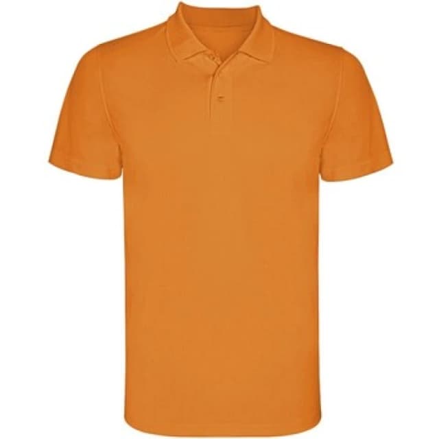 ROLY ROLY Men Monzha Short-Sleeved Polo Shirt in Orange Size: Small Orange S Male 5063470940035